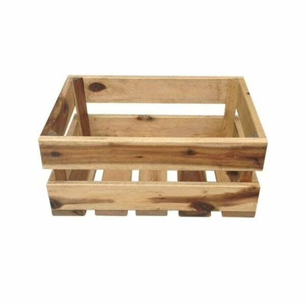 New Courtyard 11.5 x 4.5 in. Crate-Style Wood Planter NE3238174